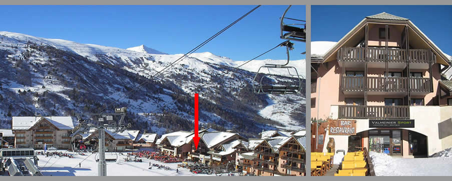 Location de ski et snowboard Valmeinier au pied des pistes avec Skimium