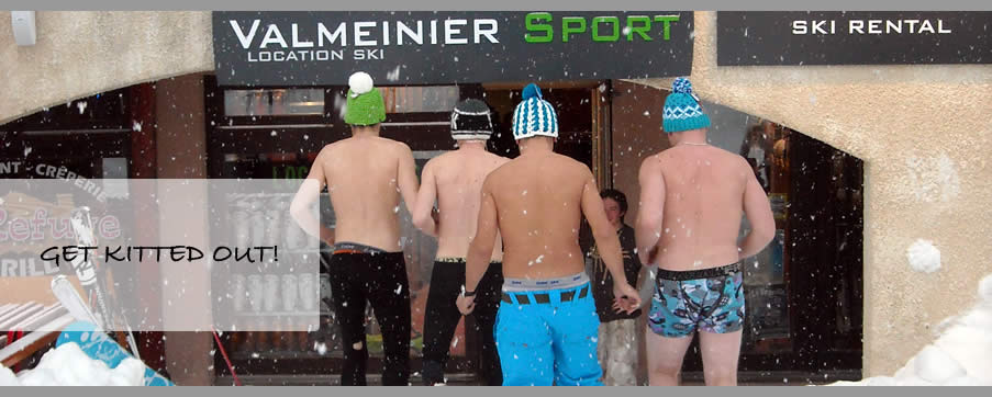 Ski & snowboard rental in Valmeinier, located on the piste at Valmeinier 1800